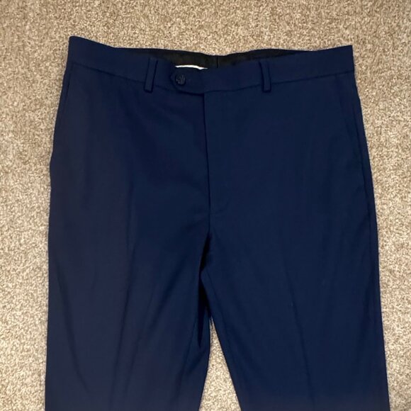 Mens 32 x 32 Apt 9 Premier Flex Slim-Fit Essential Navy Blue Suit Pants Slacks - Picture 3 of 5